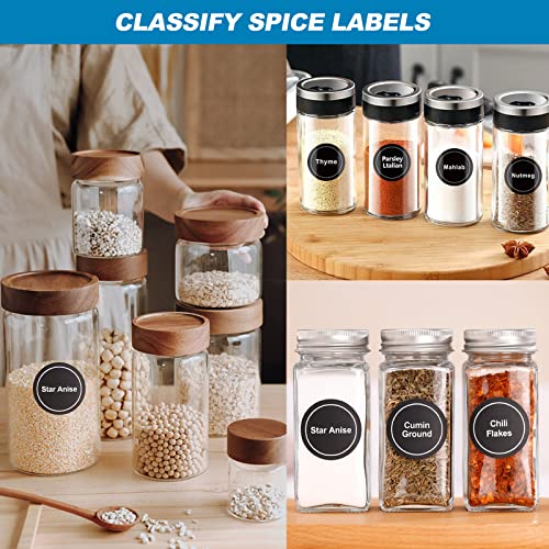 432pcs Spice Jar Labels, 35mm Kitchen Pantry Spice Labels Stickers for Small Jars and Bottles Pre Printed Herb Label Sticker for Kitchen-Black - Cosy Home Interiors 432pcs Spice Jar Labels, 35mm Kitchen Pantry Spice Labels Stickers for Small Jars and Bottles Pre Printed Herb Label Sticker for Kitchen-Black - Image 6