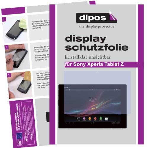 dipos I 2X Protector de Pantalla Compatible con Sony Xperia Tablet Z pelicula Protectora Claro