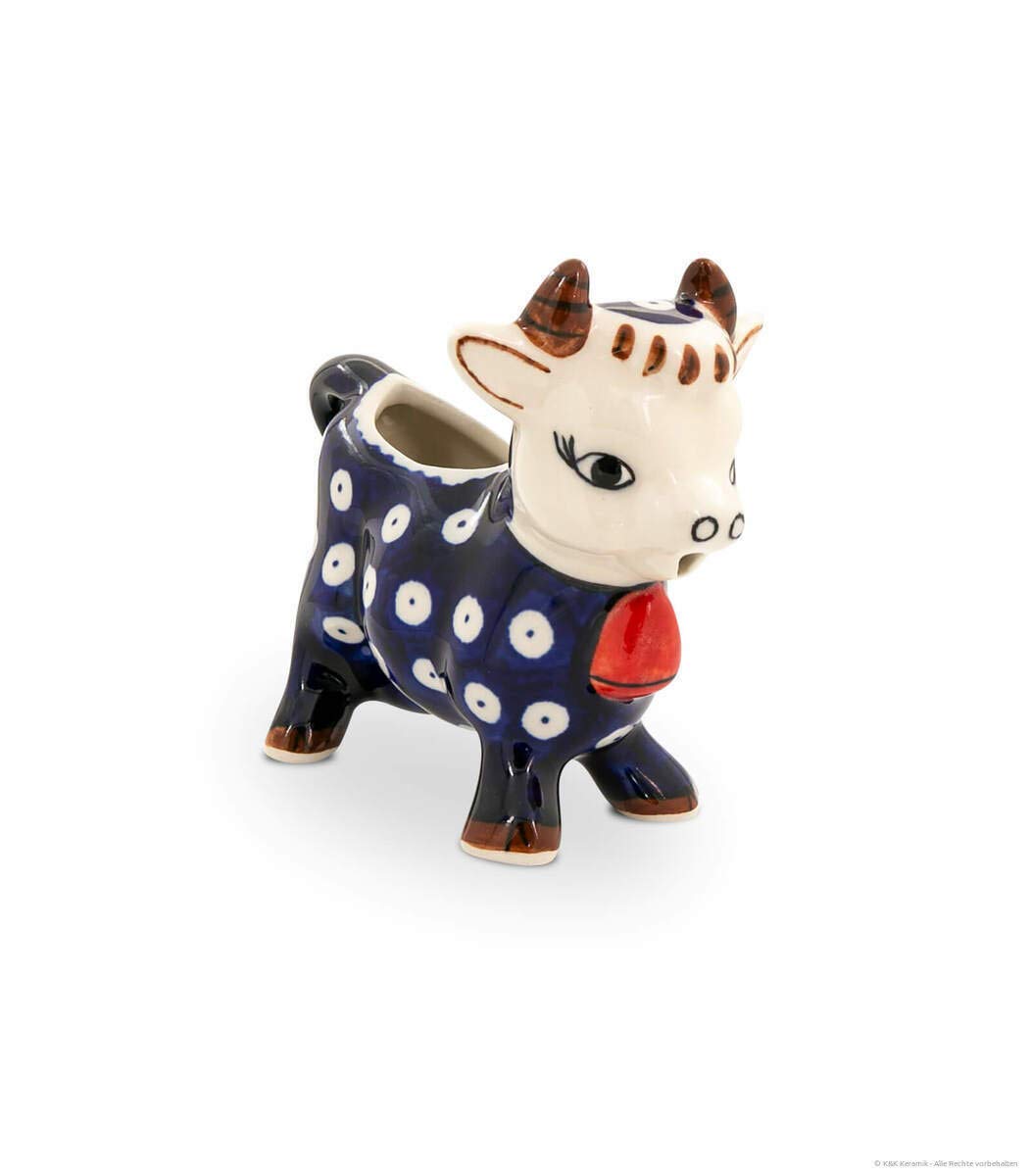 Pot à crème céramique vache Bunzlauer petit pichet lait table
