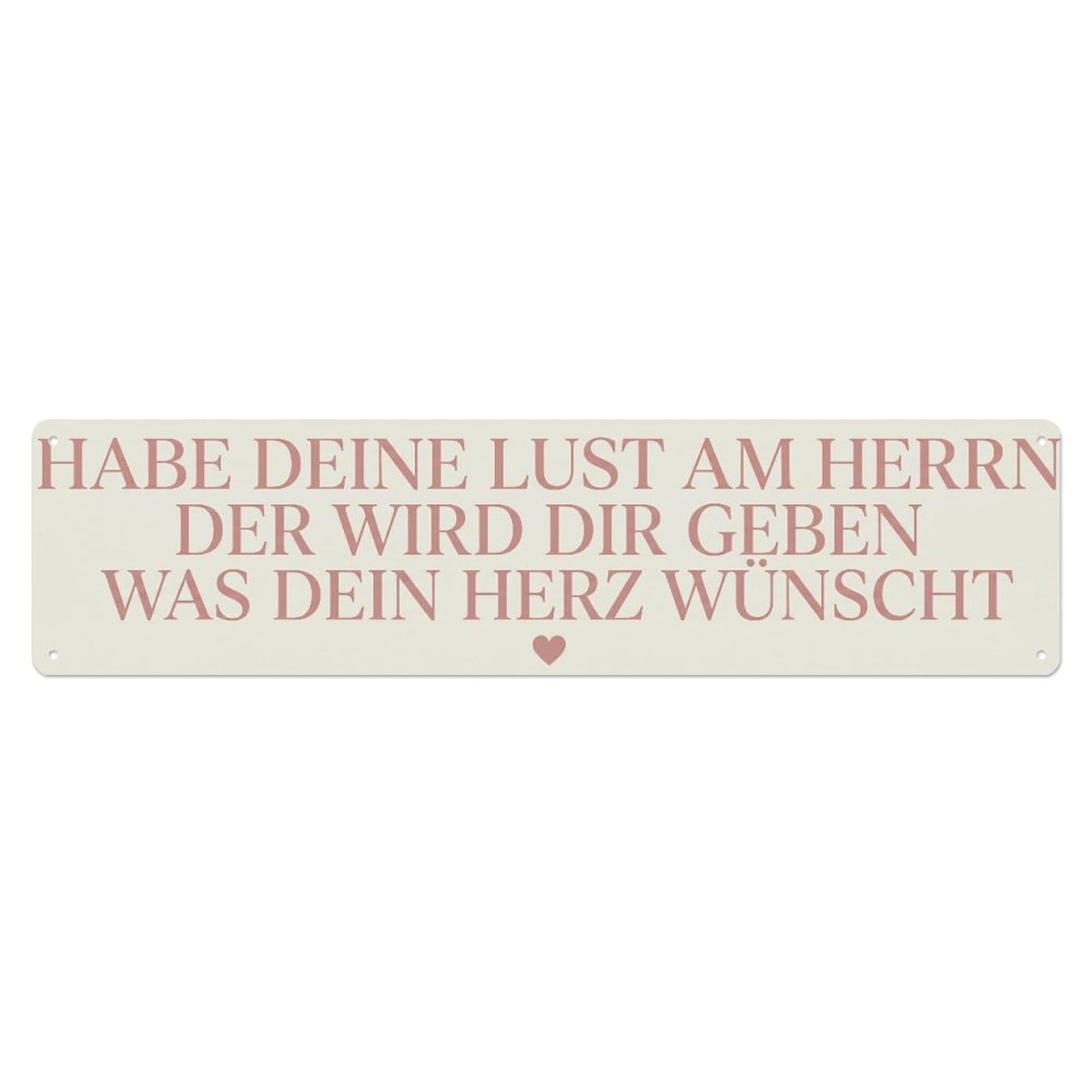 Fyrn Style Delight Lord Desires Scripture Bible Verse Positive Metal Tin Sign
