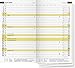 Produktbild rido/idé 7045600002 Taschenkalender/Faltkalender Miniplaner d12 Ersatzkalendarium, 2 Seiten = 1 Woche, 87 x 153 mm, Kalendarium 2022