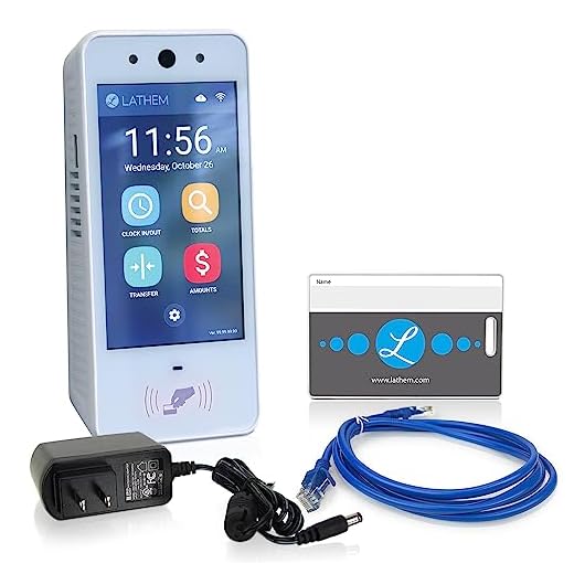 Lathem Touch-Free Wi-Fi Time Clock System w/ 15 Badges (PCEXPRESS)