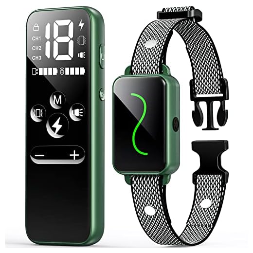 Vsezund Dog Training Collar, Rechargeable Shock Collar for Dogs with Vibration, Electric Shock, Beep, Security Lock, Remote and Waterproof for Small, Medium, Large Dogs