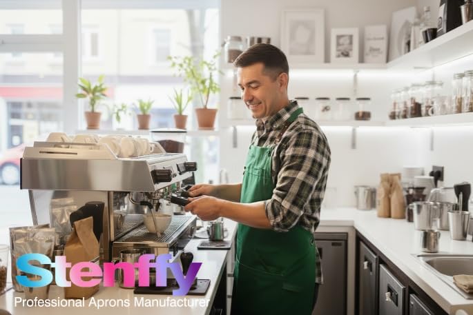 Kitchen Apron, Work Apron, Canvas, Multiple Pockets, Gardening, Painting, BBQ, Artist, Carpenter, Sizes M to XXL, Green - Image 6