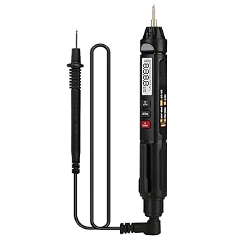 Eacam Hadheld Digital Multimeter Electric Test Pen Professional Voltage Current Resistance Diode Continuity Test True RMS Automatic Measurement Tester Live Wire Recognition Meter