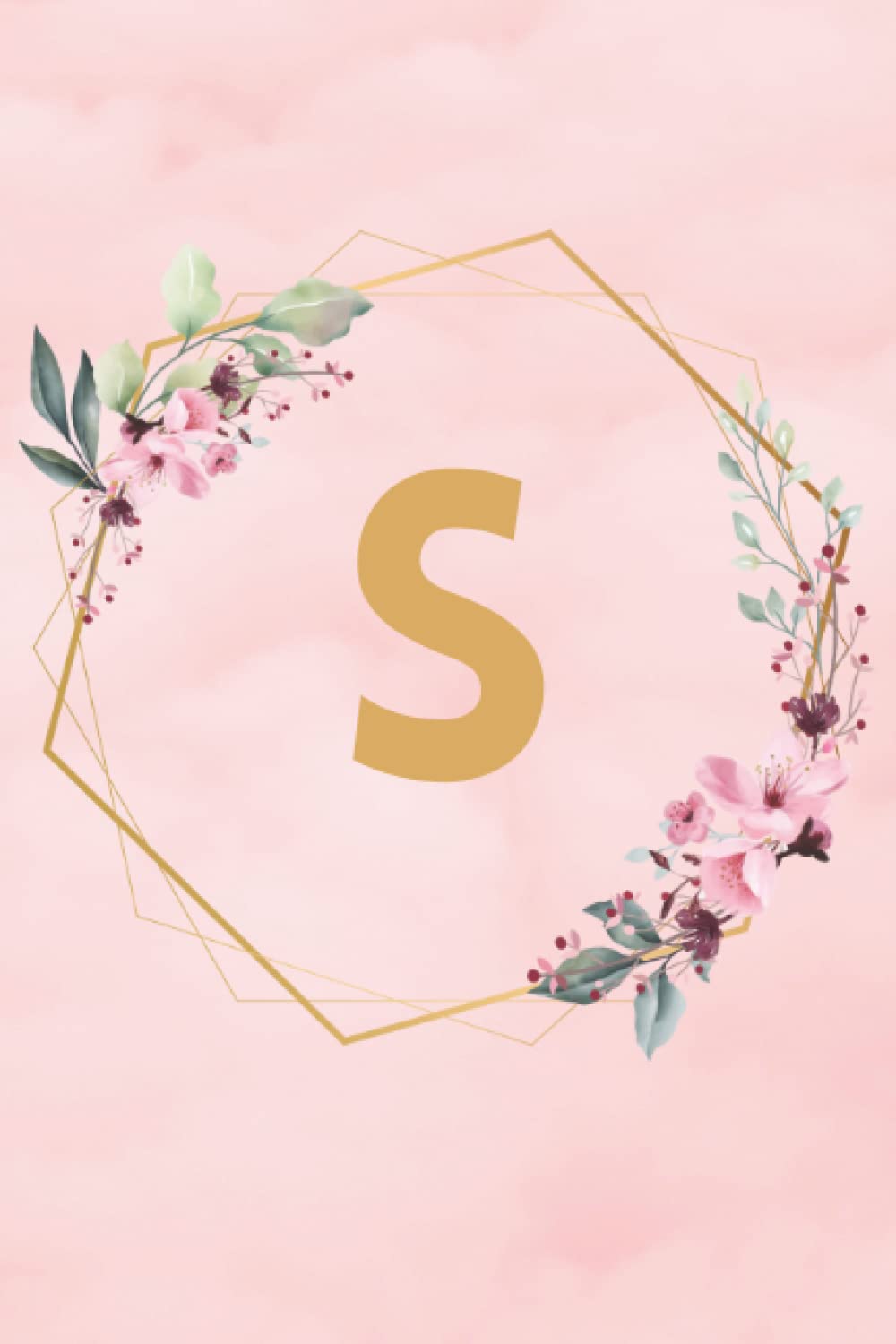 Letter S Notebook: Initial S Monogram lined journal, 120 pages, Personalized Lined Glossy Notebook