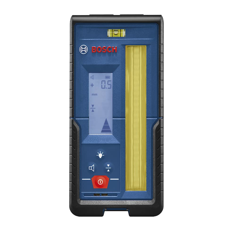 Bosch Professional Measurement Ricevitore Laser LR 45, Raggio Rosso e Verde, Staffa Ricevitore RB 45, 2 Batterie AA, Portata Fino a 300 m di Raggio