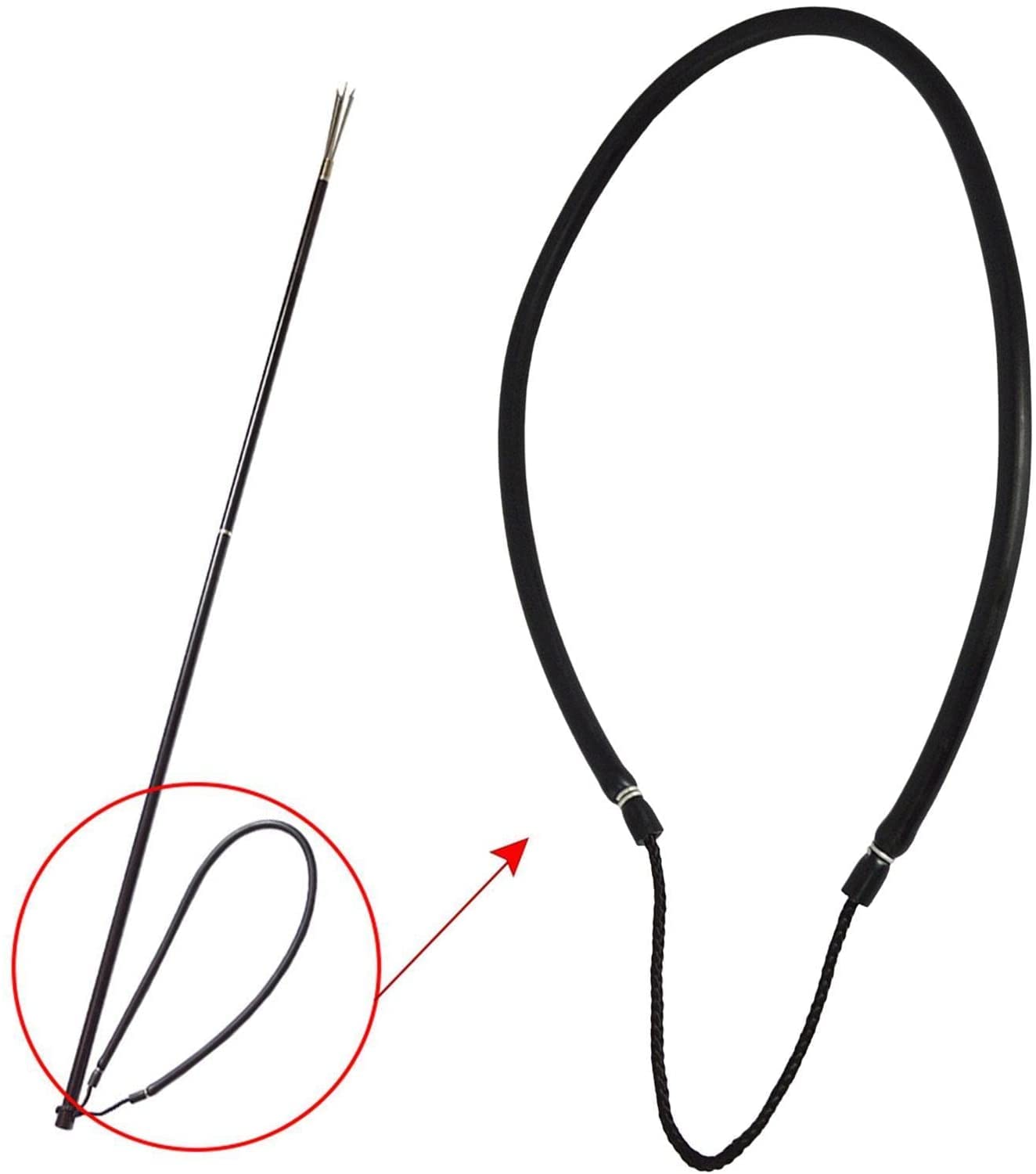 Scuba-Choice Spearfishing 5 'in Fibra di Vetro Travel 2PIECE Hawaiian Sling Pole Spear 3 Punte Set