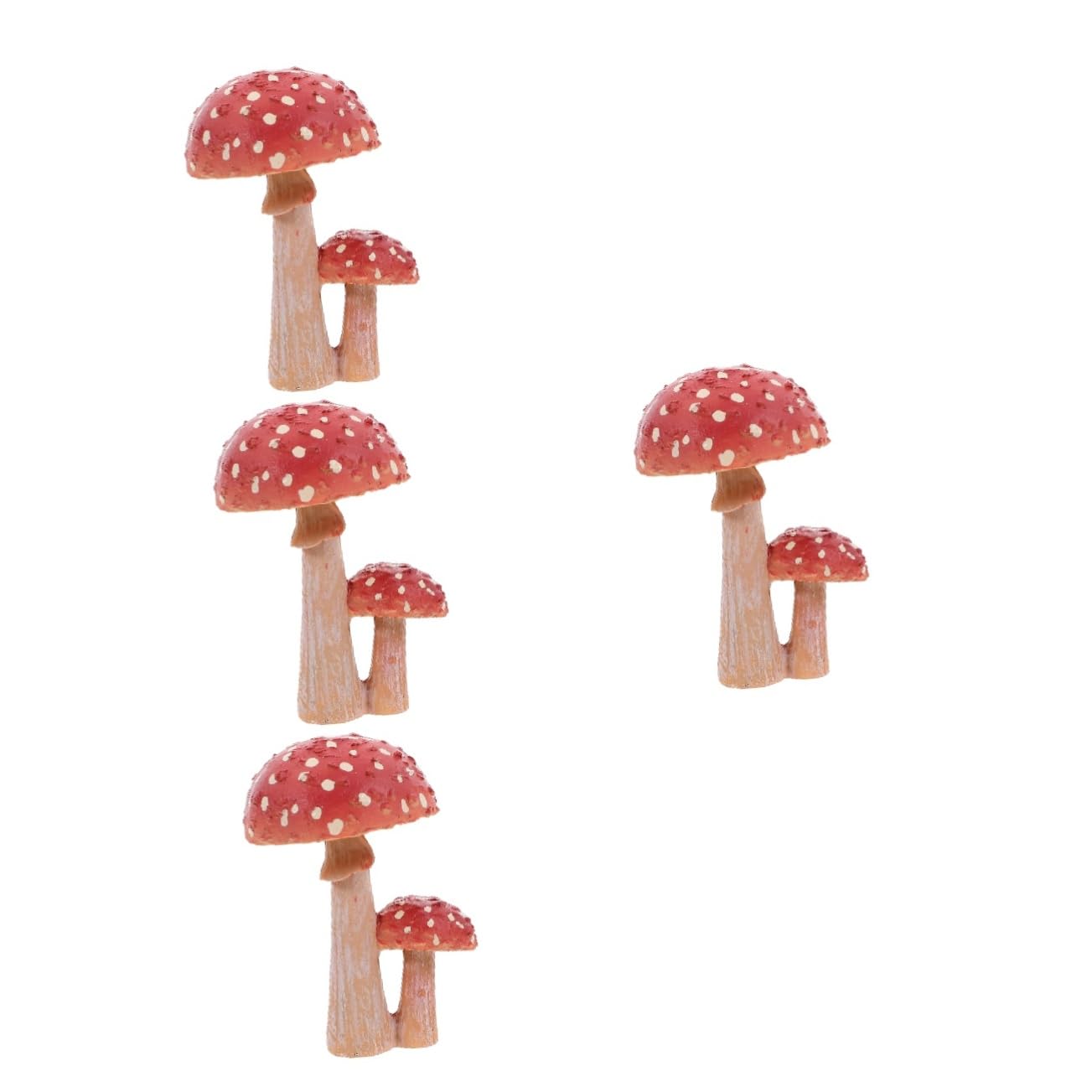 Kisangel 4 Pièces Champignon Bonsaï Ornements Terrarium Décor Pots De Plantes Décor Bonsaï Champignon Miniature s Figurines Mousse Paysage Ornements Fée Jardin