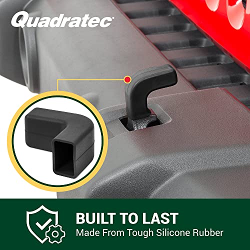 Quadratec Factory Bumper Tow Hook Covers, Set Of 2, Black - Fits Jeep Wrangler Jk, Jl, Gladiator Jt 2007-2023 Front Bumpers - Adds Cushioned Grip To Tow Strap Recovery - Uv Resistant Silicone #TOP1