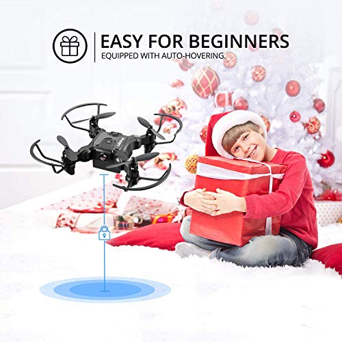 Foldable Mini Drone For Kids Toys,V2 Nano Pocket Rc Quadcopter For Beginners Gift,With 3 Batteries,Altitude Hold, Headless Mode,3D Flips, One Key Return,3 Speed Modes,Easy Fly #TOP7
