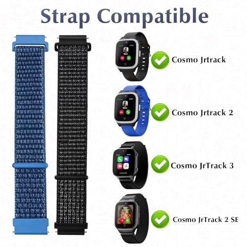 Pack 2 correas de nylon para reloj inteligente miniatura 7