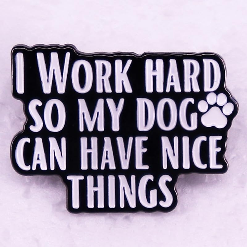 I Work Hard So My Cat Can Have Better Life Enamel Pins Brooch Metal Badge For Pet Person image 3