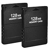Braylin 128MB High Speed Memory Card for Sony PS2, Compatible with Sony Playstation 2, Pack of 2