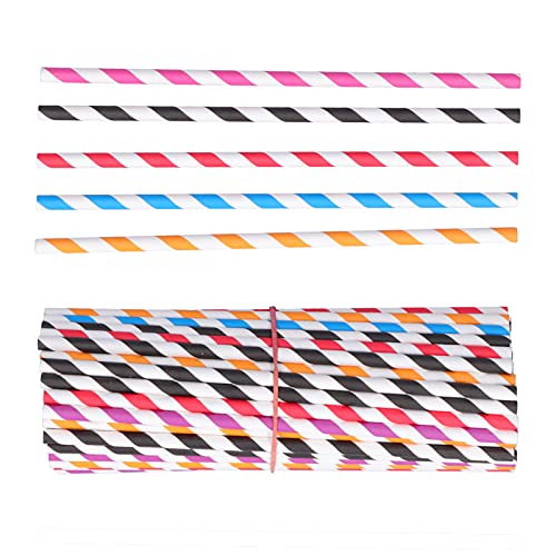 Zerodis Pitillos Desechables de Papel Arcoíris 19.6 cm miniatura 6