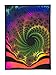 Produktbild PSYWORK Schwarzlicht Stoffposter Neon Fractal Dimension III, 0,5x0,7m