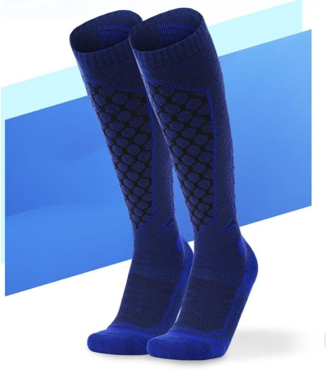 Wool Socks Long Tube Outdoor Skiing Sweat Absorbing for Circulation, Athletic Recovery & Travel