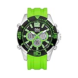  Colori Urban 5-CLD015 - Horloge - siliconen Band - groen - 47 mm