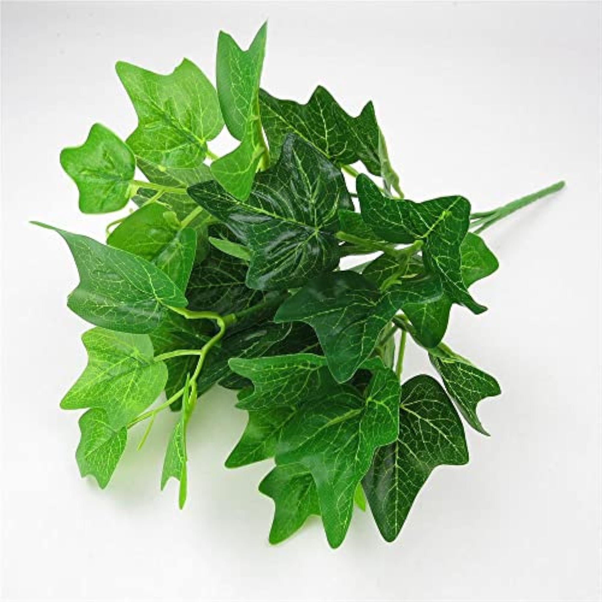 2Pcs Artificial Green Maple Leaves Floral Decor
