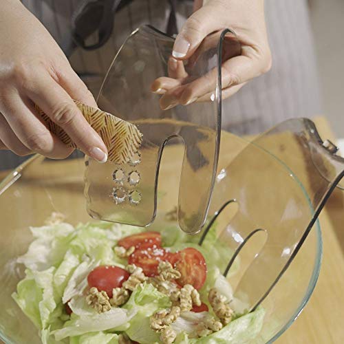 PortoFino Salad Hands – Serving & Mixing Tongs/Salad Servers | Space Saving & Nesting Design for Easy Storage | Kitchen Tools/Utensils & Accessories | Compact, Light Weight, Durable