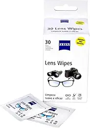 Zeiss Lens Wipes - Lenços para limpeza de lentes e telas digitais (30)