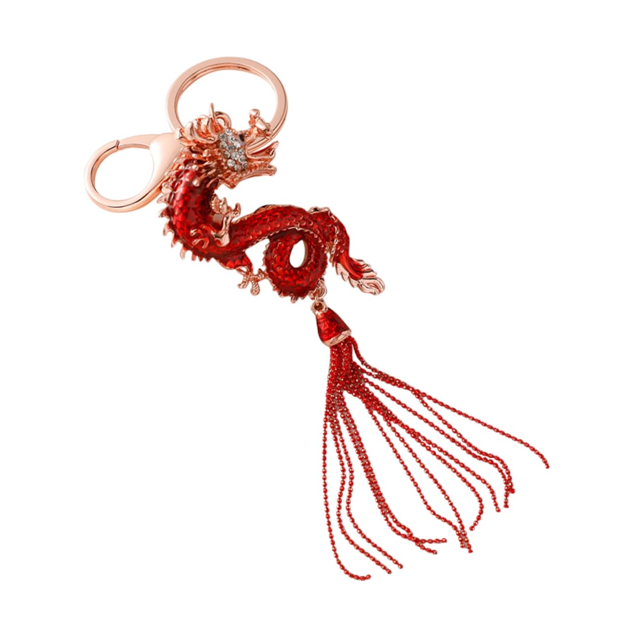 Key rings, Exquisite Dragon Year Pendant Keychain Chinese Style Creative Accessory