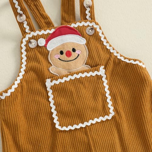 Image of Baby Boy Christmas Outfit Elf Newborn Romper Pants Set With Hat | Long Sleeve Bodysuit, Striped Romper Overalls Set, Baby Boy Elf Outfit, Fall Winter Clothes With Hat, My First Christmas.