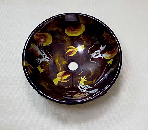 Lavabo artistique en verre trempé pour une salle de bain moderne et élégante