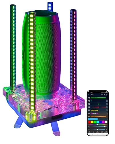 Heepulor Music Sync RGB Ambient Light, App Controlled & Sound Reactive Audio Visual Lighting for...