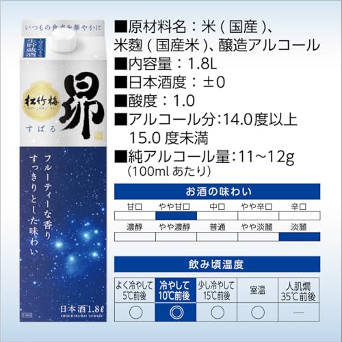 昴 松竹梅 昴 生貯蔵酒 1800ml×2