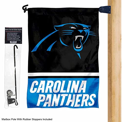Panthers Garden Flag And Mailbox Post Pole Holder Mount #TOP1