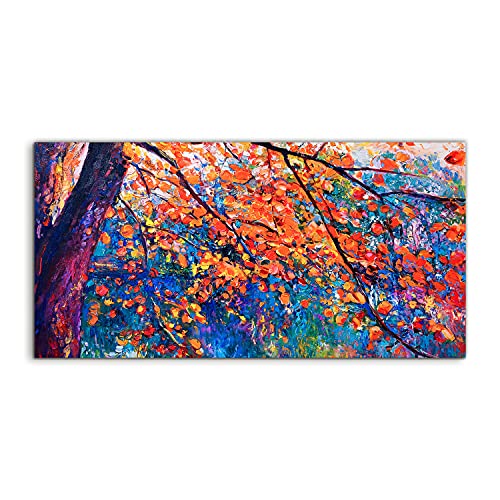 Tableau en acryl trees water nature 120x60cm au rendu brillant cristal
