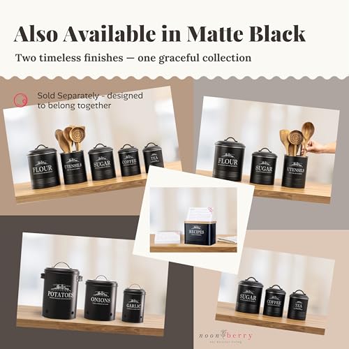 Noonberry Farmhouse Kitchen Canisters Set