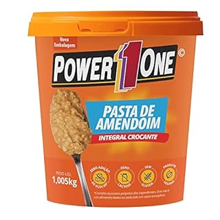 PASTA DE AMENDOIM INTEGRAL CROCANTE (1KG) - POWER1ONE