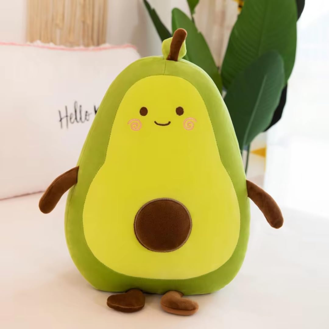 Avocado Soft Toy, Plush Toys, Soft Toys for Kids | Soft Toy for Baby Boys and Girls | Cute Toy | 35 cm Stuff Toy for Kids | Cute Cuddle Pillow for All Ages