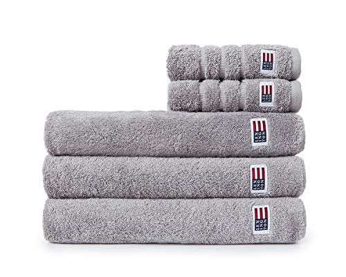 Lexington Toalla de baño 100% algodón 30x30-600 g/m2, suave y absorbente Dk. gris