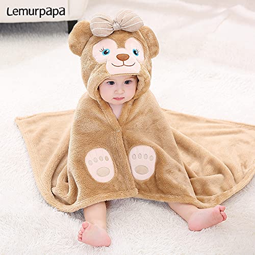 Serviette de Bain bébé Serviette De Bain De Bain De Bain Nouveau-Née pour Bébé Peignoir À Capuche