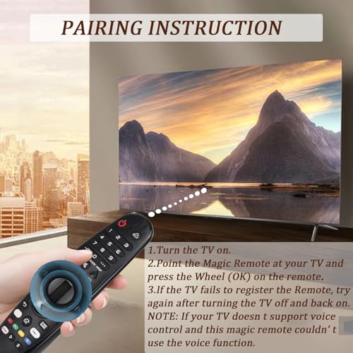 Télécommande AKB75855501 pour LG Smart TV Magic avec pointeur vocal