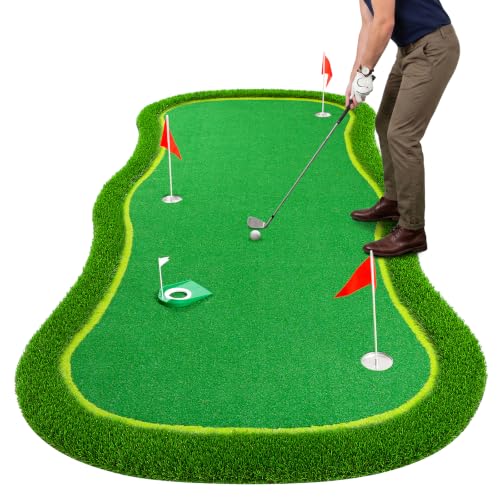 Golf Putting Green Indoor Outdoor Practice Putting Mat 5x12ft