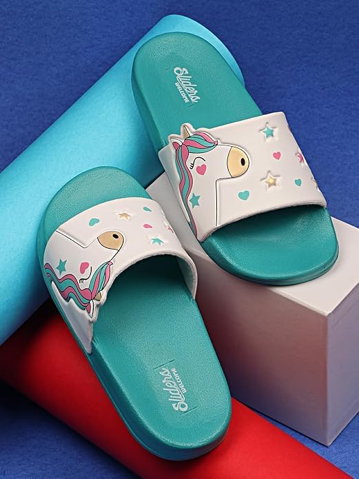 Image of URJO unisex-child Urjo Fandom Kid's Sliders /Slippers Lightweight Super Flexible Stylish Dailywear Sliders /Slippers Boy's & Girl's Slipper