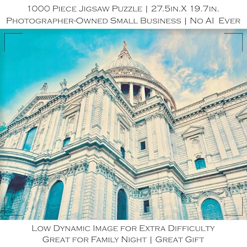 1000 Piece Jigsaw Puzzle | St Paul's Cathedral, London | Travel Photography Small Business | Adult Challenging & Difficult | Art & Architecture |...