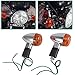 INNOGLOW Motorcycle Turn Signal Lights Chrome Bullet Front Rear Blinker Indicator Light for Harley Honda Kawasaki Suzuki Yamaha Motorcycle Street Standard Custom Bike Cruiser Bobber Chopper (2 PCS)