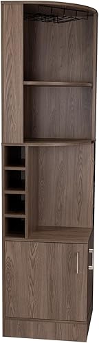 Vista 6 de Tuhome Armario de barra esquinera Syrah, dos estantes externos