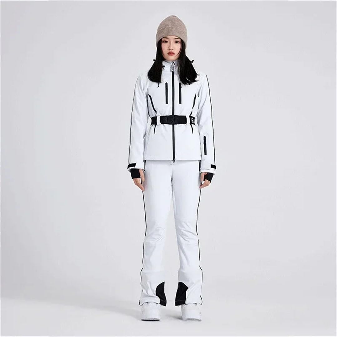 Donne Inverno Outdoor Sci Suite Snowboard Abbigliamento Alpino Sport Sci Costume Giacca da Neve Pantaloni M, Come da immagine, M