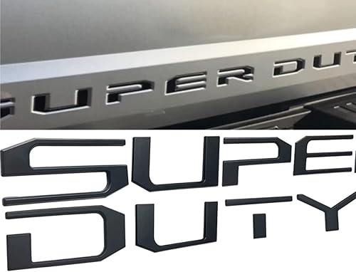 Letras de inserción 3D para portón trasero, emblemas traseros, insertos de plástico ABS con respaldo adhesivo 3M de repuesto para accesorios 2017