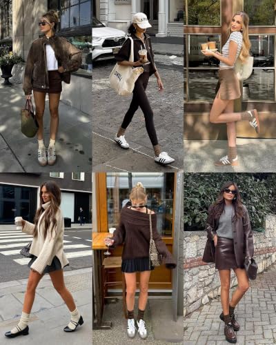 Image of 3 Pairs Slouch Socks for Women Soft Mid Calf Rib Scrunch Crew Tube Socks