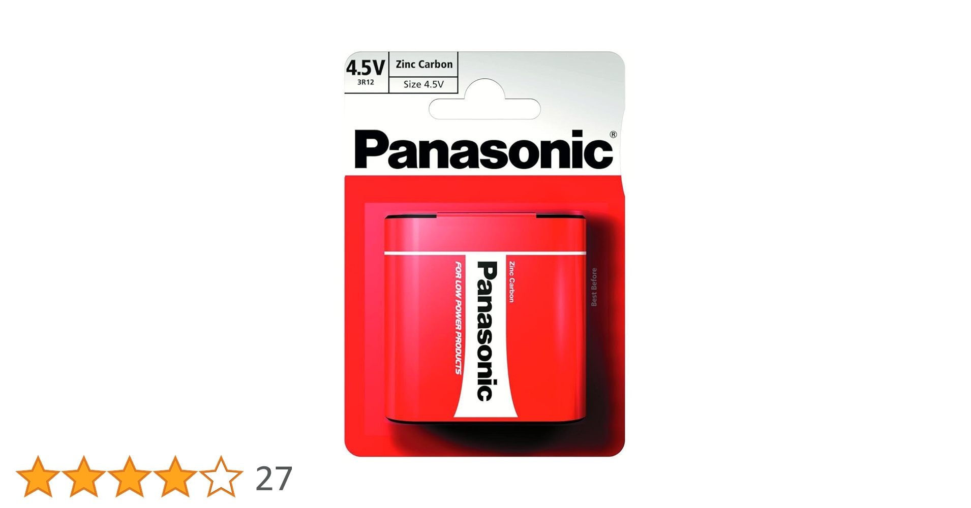Amazon.co.jp: Panasonic バッテリー 亜鉛カーボン 4.5 V