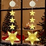 CNMTCCO 2 Stück LED Sterne Weihnachtsbeleuchtung,weihnachtsdeko...