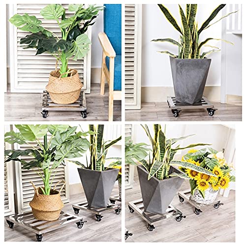 Support à roulettes pour pots de fleurs de 45 cm évitant le mal de dos - 4