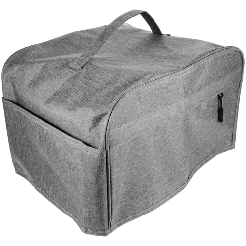 ZUNOXAZ Copertura Antipolvere per Tostapane Media Dimensione Lavabile con Tasca Porta Utensili Protezione Compatta per Piccoli Elettrodomestici da Cucina